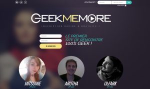Geekmemore accueil inscription